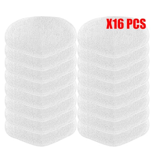Szwaldaper Wischlappen Kit VAPORETTO Paeu0332 Dampfstaubsauger Mikrofaser-Wischlappen Ersatztuch Waschbares Wischmopp-Zubehör Dampfreiniger-Ersatzteile(16pcs) von Szwaldaper
