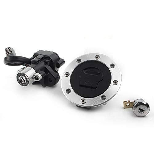 Szwaldaper Zündschlossschloss for Gastankdeckel, for Sitz, Schloss mit Schlüsseln, for DL1000 V-Strom 2002-2009 Motorrad-Zündschalter von Szwaldaper