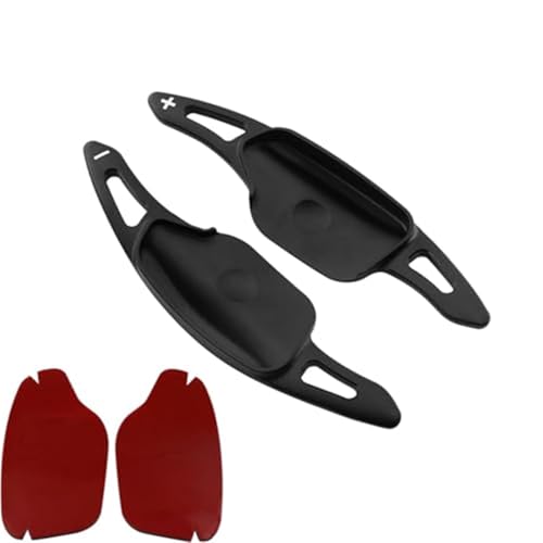 Szwaldaper for Kia, K8 Hybrid 2021 2022 2023 2024 Auto Lenkrad Shifter Paddle Extension Aufkleber Zubehör Auto-Schaltwippe(BLACK Black) von Szwaldaper