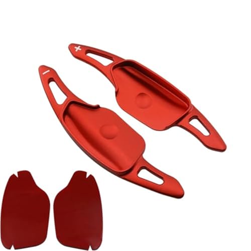 Szwaldaper for Kia, K8 Hybrid 2021 2022 2023 2024 Auto Lenkrad Shifter Paddle Extension Aufkleber Zubehör Auto-Schaltwippe(BLACK RED) von Szwaldaper