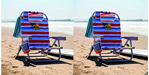 Tecnolife 2022 Strandstühle, gestreift, 2 Stück von T E C N O V O Z