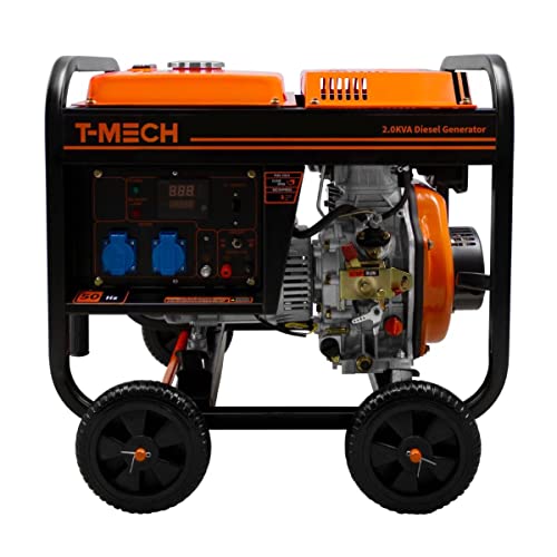 2kVA Diesel Stromerzeuger Offen Generator Stromaggregat Notstromaggregat 230V 3.8kW 5 in 1 Digitale Anzeige Einphasig Manuell WS GS Ausgang Pulverbeschichtet 12,5L Kraftstoff Kap. Werkzeug & Trichter 2kVA Diesel Stromerzeuger Offen Generator Stromaggregat Notstromaggregat 230V 3.8kW 5 in 1 Digitale Anzeige Einphasig Manuell WS GS Ausgang Pulverbeschichtet 12,5L Kraftstoff Kap. Werkzeug & Trichter von T-Mech