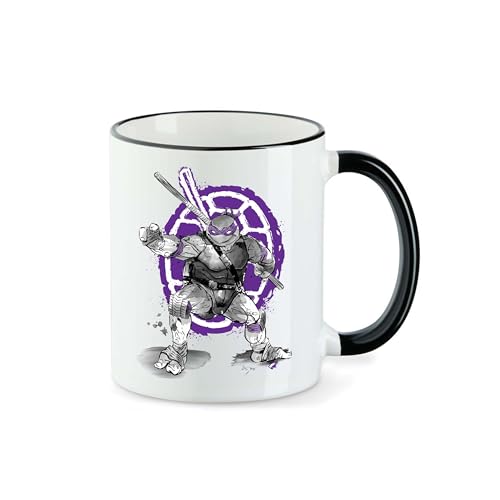 T-Nerds - Donatello sumi-e - Tasse Mug Kaffeetasse Teetasse - Schwarz von T-Nerds