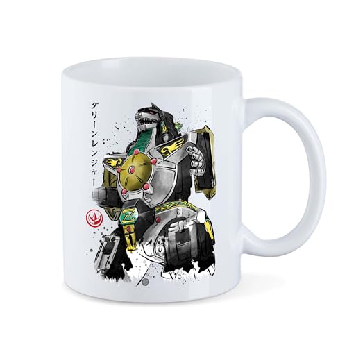 T-Nerds - Dragonzord watercolor - Tasse Mug Kaffeetasse Teetasse - Weiß von T-Nerds