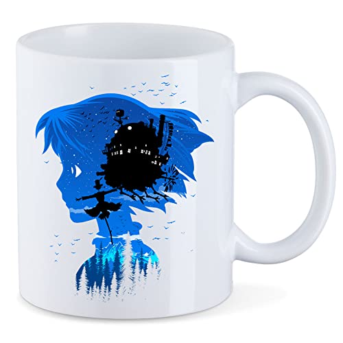 T-Nerds - Flying Castle - Tasse Mug Kaffeetasse Teetasse - Weiß von T-Nerds