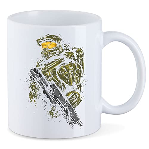 T-Nerds - Master Chief - Tasse Mug Kaffeetasse Teetasse - Weiß von T-Nerds