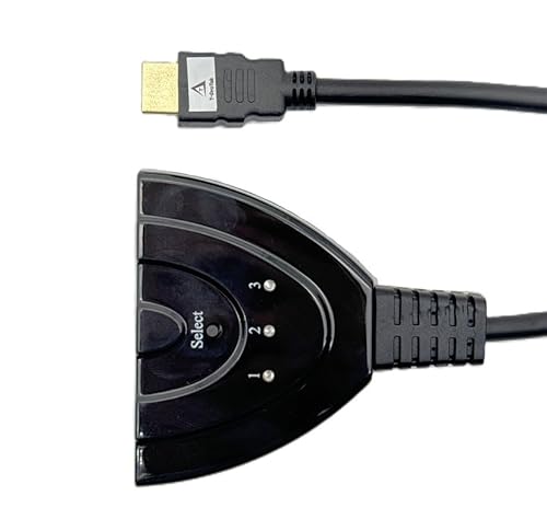 HDMI Splitter 1x3 HDMI Verteiler 3-in-1 Out für Dual Monitor 3D 1080P TV PC von T-ProTek