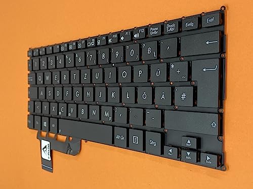 T-ProTek DE Schwarz Tastatur ohne Rahmen Version 2 kompatibel für Asus VivoBook S200, S200E von T-ProTek