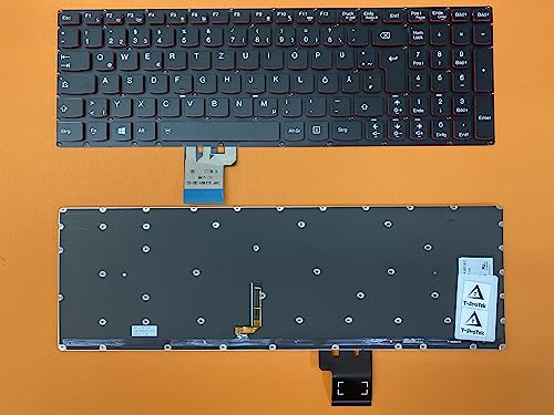 T-ProTek DE - Tastatur Keyboard mit Beleuchtung kompatibel für Lenovo IdeaPad Y50-70AM-ISE von T-ProTek