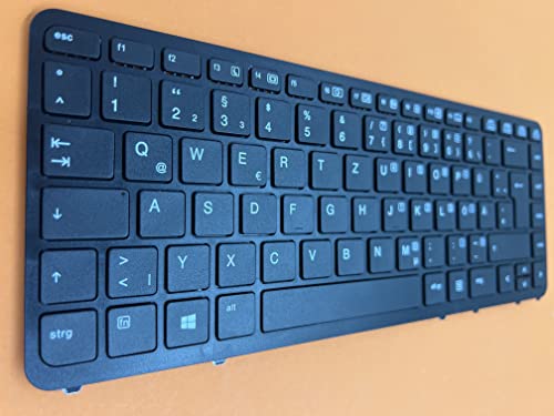 T-ProTek DEUTSCHE-Tastatur Schwarz,Schwarz Rahmen,Trackpoint für HP EliteBook 840 G1 G4Z43EC von T-ProTek