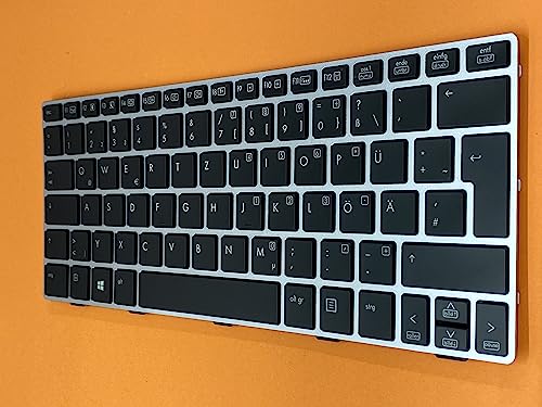 T-ProTek DE Tastatur Silber Rahmen mit Beleuchtung kompatibel für HP EliteBook Revolve 810 G1 (H5F12EA) von T-ProTek