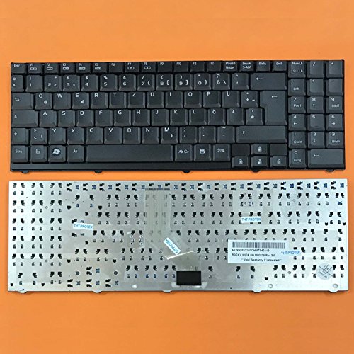 DEUTSCHE - Schwarz Tastatur Keyboard kompatibel für Medion Akoya MD97774, MD9787 von T-ProTek