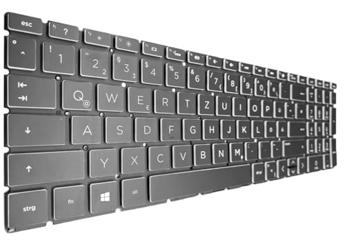 T-ProTek DEUTSCHE - Tastatur Keyboard Beleuchtung kompatibel für HP 250 G7 6MS77ES von T-ProTek