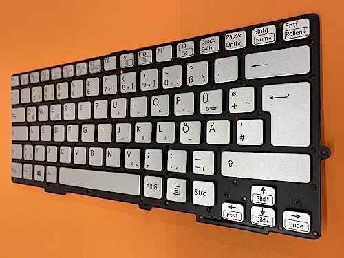 T-ProTek DEUTSCHE - Tastatur Keyboard kompatibel für Sony Vaio SVS1311C5E - Silber von T-ProTek