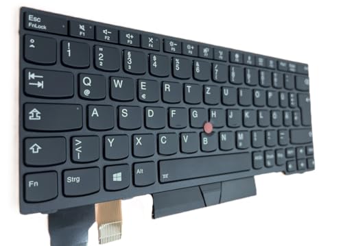 T-ProTek DEUTSCHE-Tastatur Rahmen,Beleuchtung,Trackpoint für Lenovo ThinkPad X280 20KF001QGE von T-ProTek