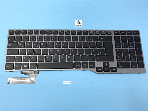 T-ProTek DEUTSCHE Tastatur ohne Backlight für Fujitsu LifeBook E756 (VFY:E7560M87CPDE) von T-ProTek