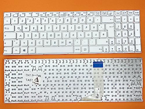 T-ProTek DEUTSCHE - Weiß Tastatur Keyboard ohne Rahmen kompatibel für ASUS X756, X756U von T-ProTek