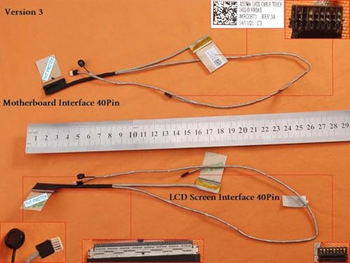 T-ProTek Displaykabel Bildschirm Screen Cable 40-PIN mit Touch Version 3 kompatibel für ASUS F553M von T-ProTek