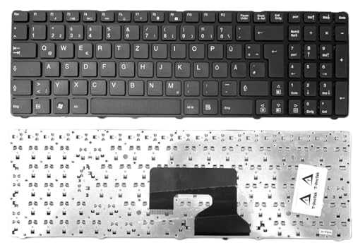 Tastatur - Farbe: Schwarz - Deutsches Tastaturlayout kompatibel für Medion Akoya MD98970 von T-ProTek