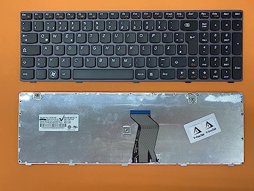 Tastatur - Farbe: Schwarz - mit Grau Rahmen Deutsches Tastaturlayout kompatibel für Model: T4G8-GE von T-ProTek
