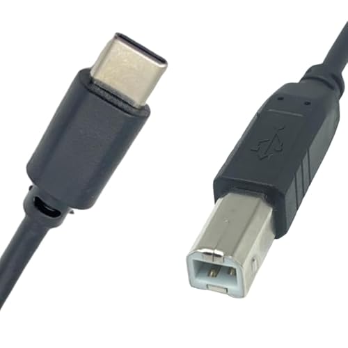 T-ProTek USB-C auf USB-B Kabel Drucker Druckerkabel Datenkabel Scanner Anschluss kompatibel für hp Color Laserjet 3672 von T-ProTek