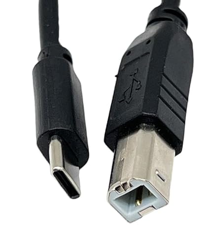 T-ProTek USB-C auf USB-B Kabel Drucker Druckerkabel Datenkabel Scanner Anschluss kompatibel für hp Color Laserjet 5313 von T-ProTek