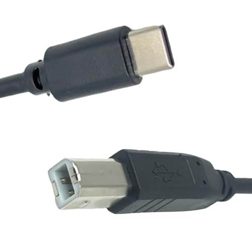 T-ProTek USB-C auf USB-B Kabel Drucker Druckerkabel Datenkabel Scanner Anschluss kompatibel für hp Color Laserjet 7402 von T-ProTek