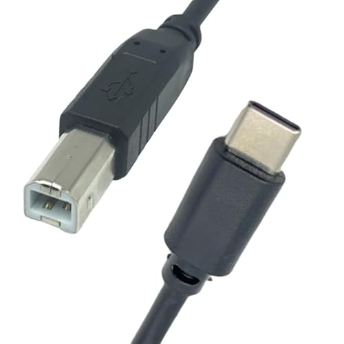 T-ProTek USB-C auf USB-B Kabel Drucker Druckerkabel Datenkabel Scanner Anschluss kompatibel für hp Color Laserjet 7747 von T-ProTek