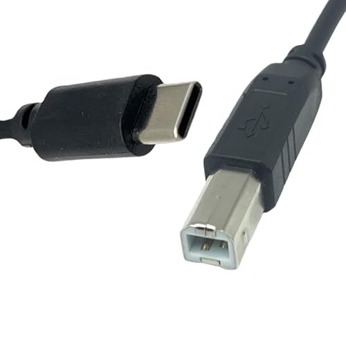 T-ProTek USB-C auf USB-B Kabel Drucker Druckerkabel Datenkabel Scanner Anschluss kompatibel für hp Color Laserjet 8002 von T-ProTek