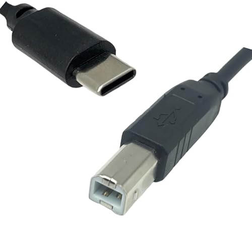 T-ProTek USB-C auf USB-B Kabel Drucker Druckerkabel Datenkabel Scanner Anschluss kompatibel für hp Color Laserjet 8069 von T-ProTek