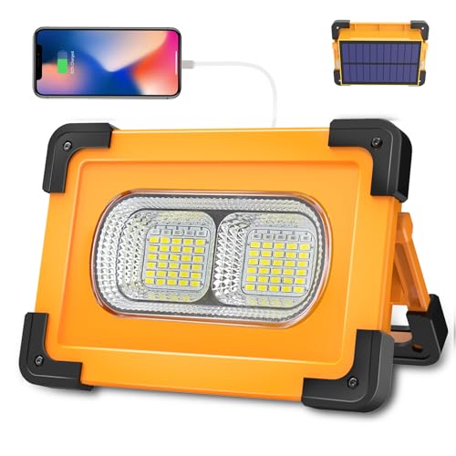 T-SUN LED Baustrahler Akku LED Strahler Tragbar Arbeitsleuchte Werkstattlampe Outdoor Flutlicht Arbeitsscheinwerfer mit 10000mAh,4 modi,180° Drehung Solar Campinglampe für Zelt,Notfall,Werkstatt T-SUN LED Baustrahler Akku LED Strahler Tragbar Arbeitsleuchte Werkstattlampe Outdoor Flutlicht Arbeitsscheinwerfer mit 10000mAh,4 modi,180° Drehung Solar Campinglampe für Zelt,Notfall,Werkstatt von T-SUN
