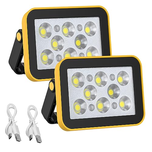 T-SUNUS LED Baustrahler Akku, Arbeitsleuchte USB Wiederaufladbar, Arbeitsstrahler Mit Magnet, 4 Lichtmodi, Tragbar, Wasserdicht, 4000mAh für Angeln, Notfall, Garage T-SUNUS LED Baustrahler Akku, Arbeitsleuchte USB Wiederaufladbar, Arbeitsstrahler Mit Magnet, 4 Lichtmodi, Tragbar, Wasserdicht, 4000mAh für Angeln, Notfall, Garage von T-SUNUS