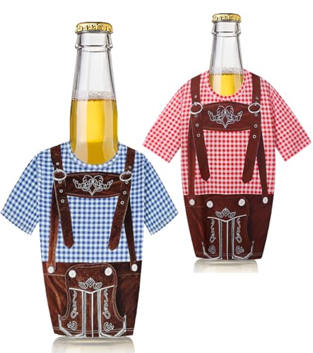 T TAKONE 2-teiliges Set Bier Weste – Bierkühler Für 0,33–0,5L Flaschen – Kühlt Schnell & Hält Lange Kalt – Ideal Für Oktoberfest & Partys von T TAKONE