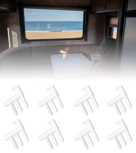 T TAKONE 4 Paar Wohnwagen Rollo Ersatzteile, Kompatibel mit Wohnwagen Fensterrollo Caravan Boot, Ideal für Wohnmobil Rollo Ende Clips, 4 L/H 4 R/H von T TAKONE