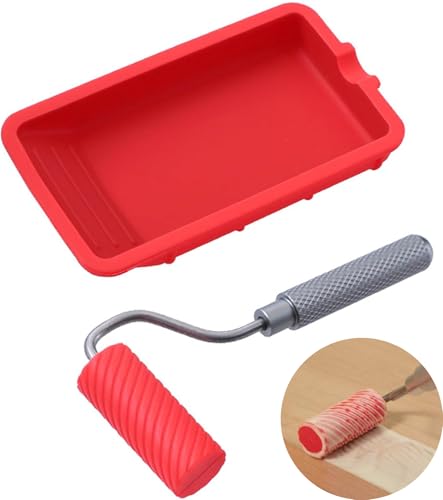 T TAKONE Leimroller Holzleim, Schnell und Gleichmäßig Auftragen, Wiederverwendbare Leimwalze für Handwerk, Holzbearbeitung Klebeprojekte (Leimwalze) von T TAKONE