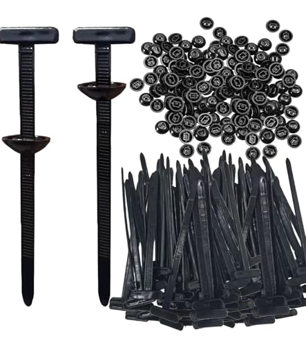 TAKONE 100 Stück universal Kabelbinder – schwere universal Kabelbinderschnalle aus Nylon – selbstsichernd vielseitiges Kunststoff-Kabelbinderwerkzeug,Geeignet für die tägliche Autopflege von T TAKONE