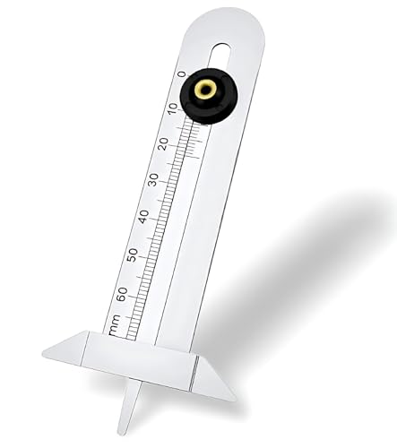 TAKONE Profiltiefenmesser Für Reifen – Präzises Metall Messgerät (0–60 mm) Zur Reifenprofiltiefe Für Auto, Motorrad & LKW – Robustes Kfz Spezialwerkzeug von T TAKONE