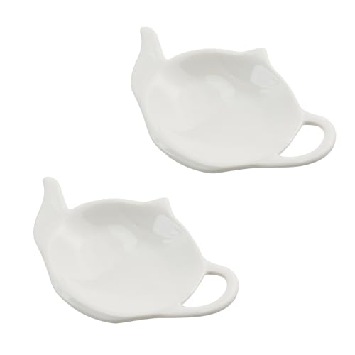 T Tulead 2 x Keramik-Löffelablage, Kochlöffelhalter, dekorative Löffelablage, 12 x 9 cm, für Küchenarbeitsplatte, Esstisch von T Tulead