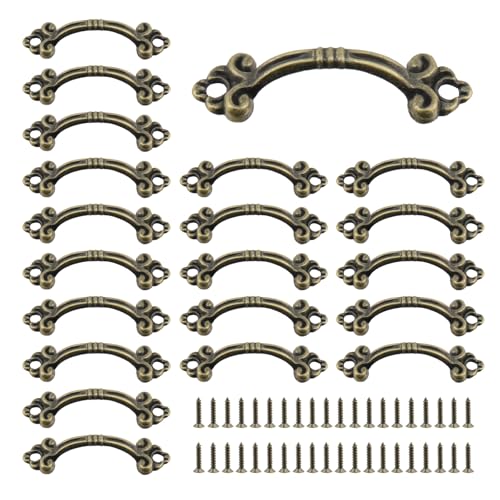 Tulead Zinklegierung Mini-Pulls Vintage Pull Türgriff Schubladengriff Schranktürgriffe 5,1 x 1,27 cm 20 Stück mit Befestigungsschrauben Tulead Zinklegierung Mini-Pulls Vintage Pull Türgriff Schubladengriff Schranktürgriffe 5,1 x 1,27 cm 20 Stück mit Befestigungsschrauben von T Tulead