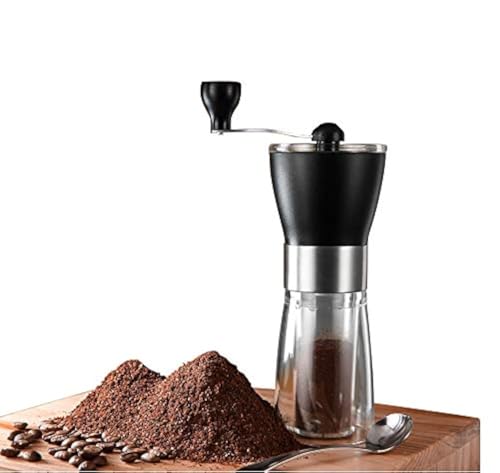 T-mark Manuelle Kaffeemühle, tragbare verstellbare Kaffeemühle, Keramik-Fräsmühle für Reisen und Zuhause von T-mark