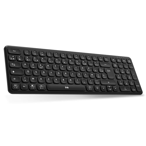 T'nB - Kabellose Tastatur Slim Pro, Verbindung mit mehreren Geräten gleichzeitig, Bluetooth-Verbindung oder USB-Dongle, kompakt und leicht, kompatibel mit Windows/Mac, wiederaufladbarer Akku mit T'nB - Kabellose Tastatur Slim Pro, Verbindung mit mehreren Geräten gleichzeitig, Bluetooth-Verbindung oder USB-Dongle, kompakt und leicht, kompatibel mit Windows/Mac, wiederaufladbarer Akku mit von T'nB