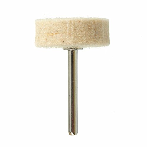 10 STÜCKE 13mm Wollfilz Polierscheibe Polieren Polierscheibe Drehwerkzeug mit 3.2mm Schaft von T&F
