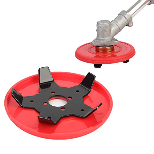 5 Zähne Rasentrimmer Cutter Rot Motorsense Klinge Rasenmäher Schärfer Rasenmäher Unkrautschale für Tablett Unkrautschale Maschinenzubehör von tooloflife