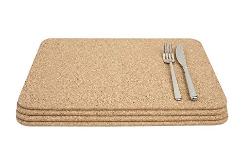 T&G Tischmatten, Kork, Natur, L400 x W300 x H6mm, 4 von T&G