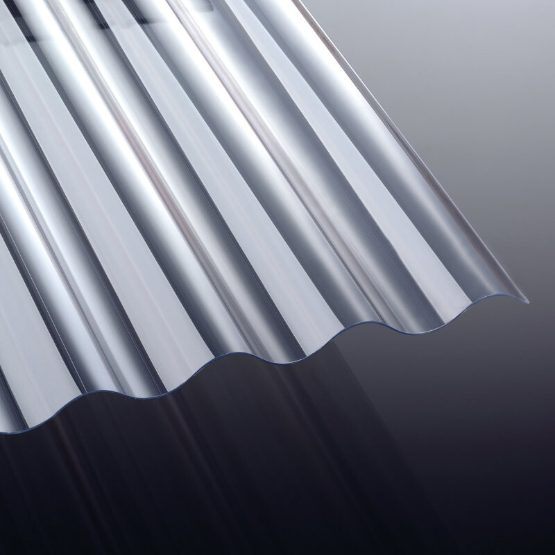 Acrylglas Lichtplatte | Tejesinus | Wellplatte | 76/18 | 3 mm | Breite 1045 mm | Glatt | glasklar Acrylglas Lichtplatte | Tejesinus | Wellplatte | 76/18 | 3 mm | Breite 1045 mm | Glatt | glasklar von T&J