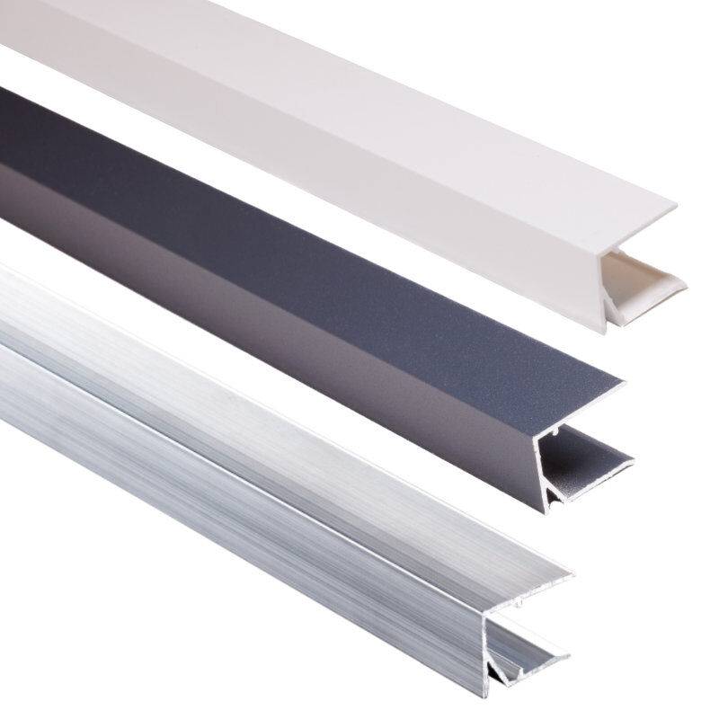 Alu Abschlussprofil | für Plattenstärke 16 mm | verschiedene Farben von T&J