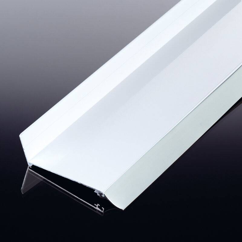 Alu-Wandanschlussprofil inklusive Dichtung 120 mm von T&J