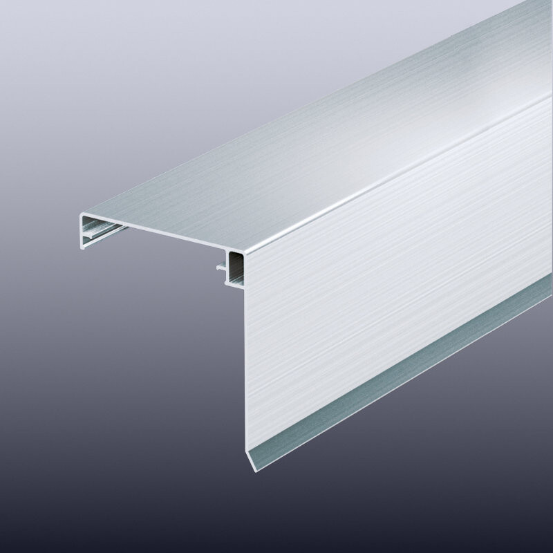 Aluminium Klemmdeckel mit Wetterschenkel | für 80 mm Randprofile | Pressblank von T&J
