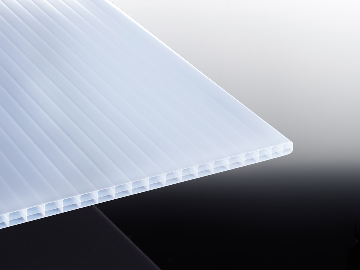 KATTO Terrassenüberdachung Polyclear weiß, Zub. blank, Rinne PVC-grau, 3075 x 3000 mm von T&J