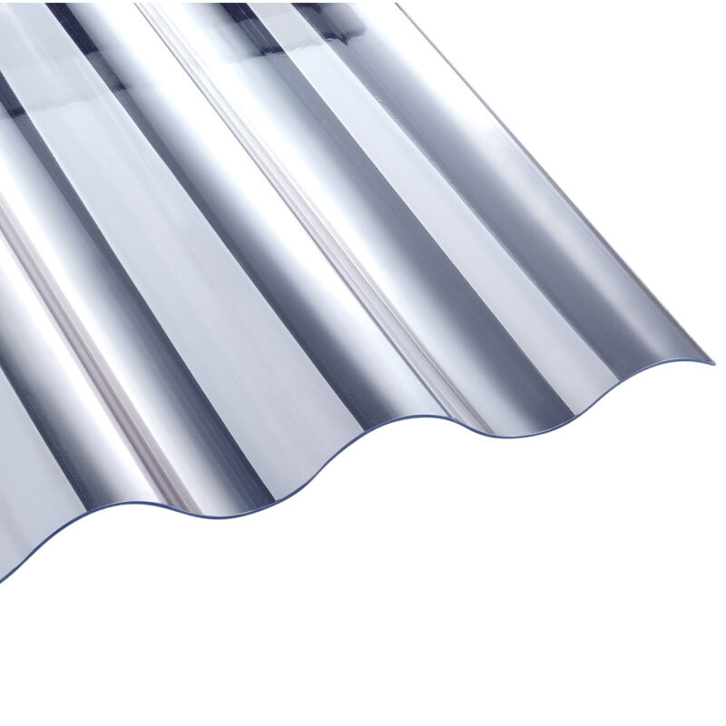 PVC Lichtplatte | NOVAKLAR | Wellplatte | 130/30 Profil 8 | 1,2 mm | Breite 1000 mm | Glatt | glasklar PVC Lichtplatte | NOVAKLAR | Wellplatte | 130/30 Profil 8 | 1,2 mm | Breite 1000 mm | Glatt | glasklar von T&J